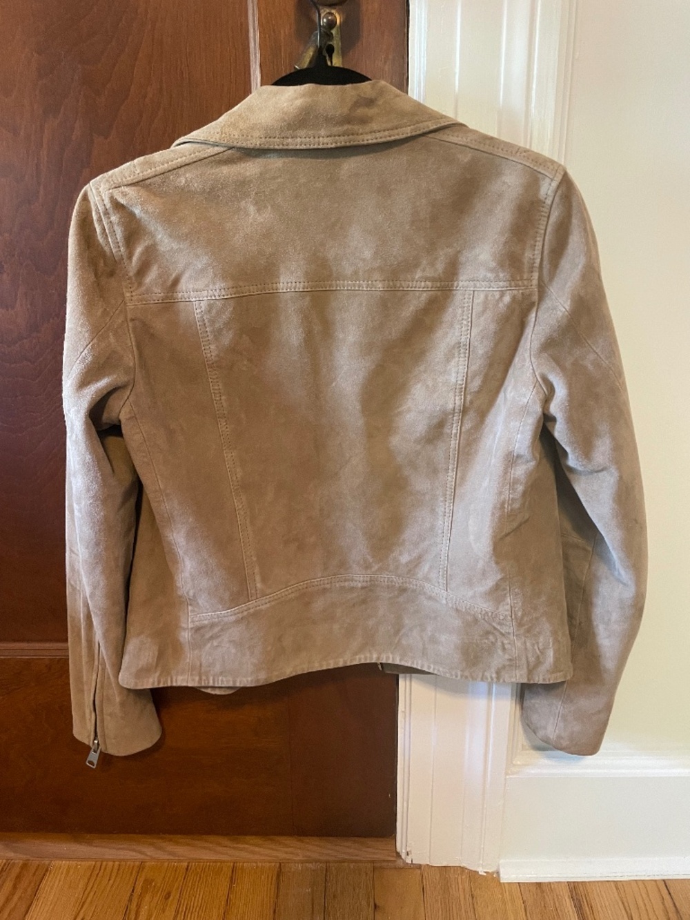 All saints Tan Suede Moto Jacket - Picture 3 of 3